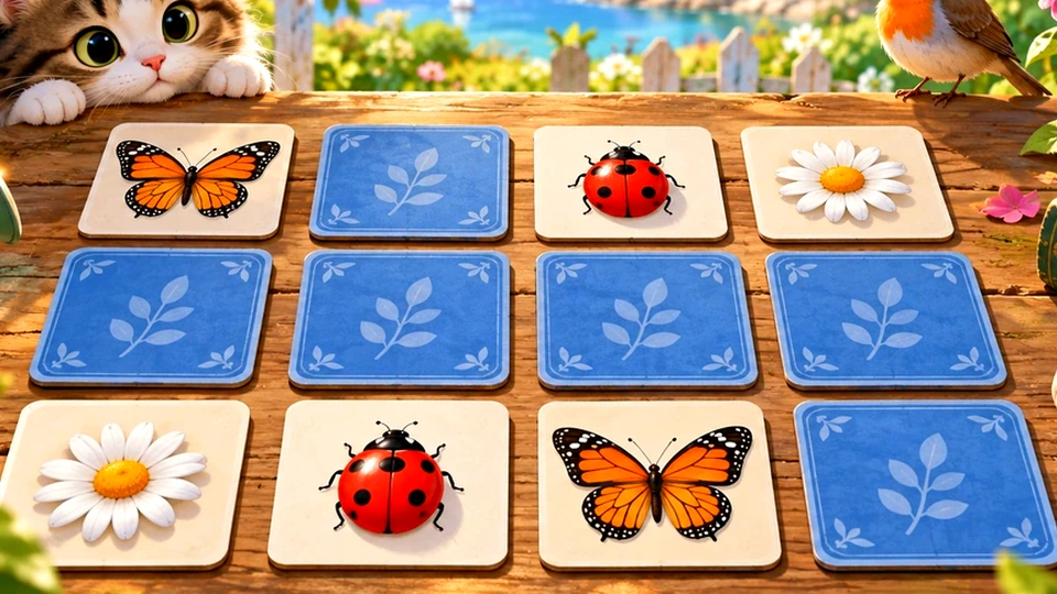Garden Pairs — illustrated game cover